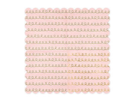 Paper napkins - Patterns - Light powder pink - 20 pieces