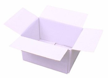 WHITE CARDBOARD BOX - 13x10x8cm