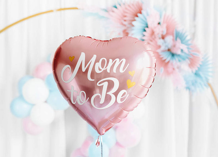 Foil balloon - Pink Heart - Mom to Be - 45cm