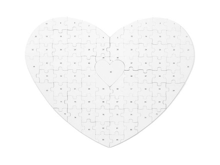 Guest book puzzle - Heart - 45 x 35,5 cm