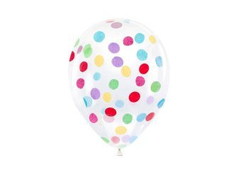 Latex balloons 30cm - Colorful Confetti - 6 pieces