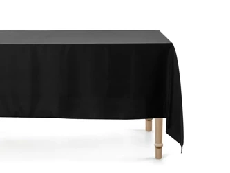 Fabric tablecloth - Rectangular - Black - 180 x 300cm