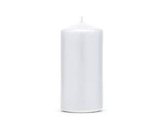 Club candle - White - Matte - 12 x 6 cm