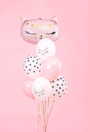 Balloons 30cm - Cat - Mix - 6 pcs.