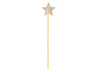 Wand with Star - Gold - 8.5 x 36 cm