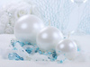  Ball Candle - Metalized - Pearl - 8cm - 1 piece