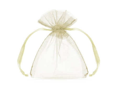 Organza bags - Cream - 20 pieces - 7.5 x 10cm