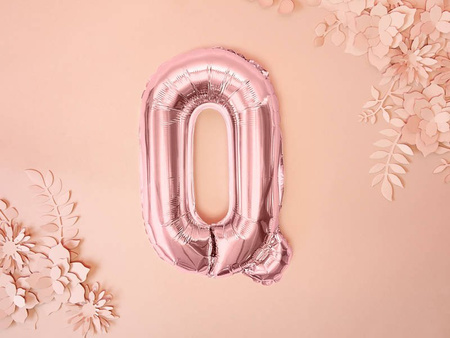 Foil balloon - Letter "Q" - Pink Gold - 35 cm