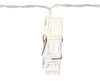 LED lights with buckles - Clear - 140cm