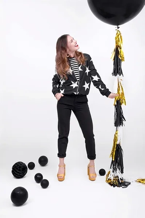 Tassel garland - Black and gold - 150cm