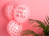 Strong 30cm Balloons - Pastel Baby Pink - Love Makes Me Fly - 50 pieces