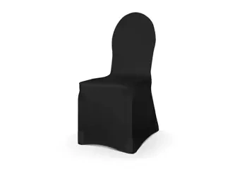 Chair cover - Black - Matte - 1 pc.