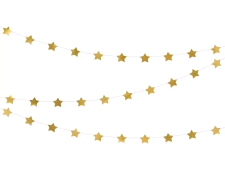 Garland of Stars - Gold - 3.6m