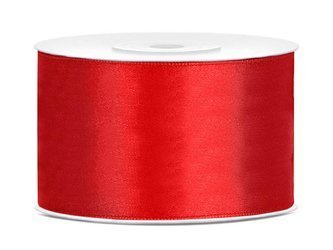 Satin ribbon - Red - 38mm / 25m