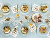 Birthday plates - 60th Birthday! - Gold - 6 pieces 