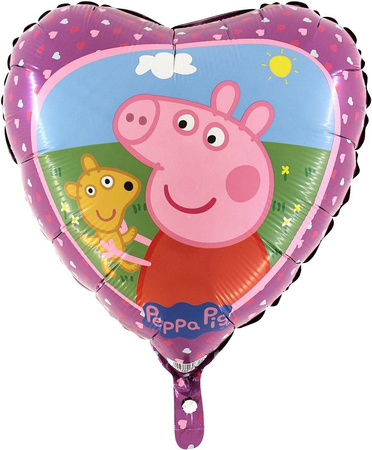 Foil Balloon "Peppa Pig" - Peppa and Teddy 18"