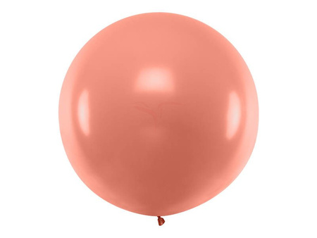 Latex Balloon - Round - Metallic Rose Gold - 1 meter