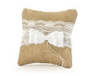 Ring pillow - Jute - 16 x 16 cm