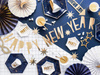 Paper banner - Happy New Year - Gold Mirror - 10 x 90 cm