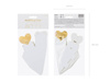 Gift boxes - gold heart - 6 pcs.