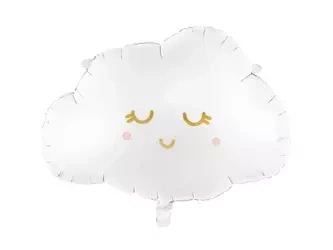 Cloud foil balloon - 51 x 35.5cm - white