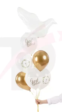 Balloons 30 cm - God Bless - Metallic Mix - 6 pcs.