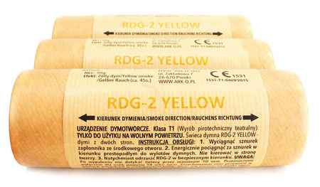 KIT - 3 x DIAMOND CANDLE - Yellow - pin - RDG-2-YELLOW - Ark-O