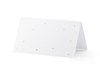 Business cards for the table - Gold dots - 9.5 x 5.5 cm - 10 pieces