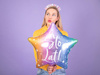 Foil balloon - Star Happy Birthday! - Colorful - 40 cm