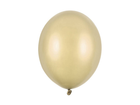 Strong 30cm balloons - Metallic Cold Gold - 100 pcs.