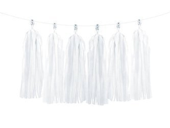 Garland - Tassels - White - 1.5 m