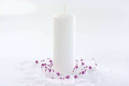 Club candle - White - Matte - 15 x 6 cm